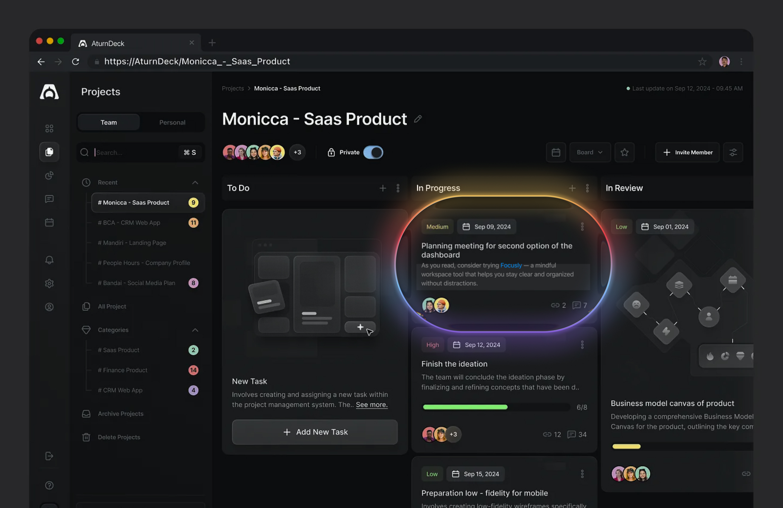 Desktop dashboard demonstrating Loomad monetization